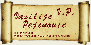 Vasilije Pejinović vizit kartica